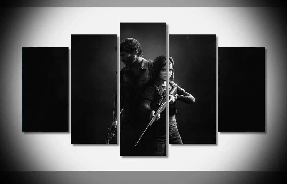 

7259 the last of us Poster wood Framed Gallery wrap art print home wall decor Gift wall picture Already to hung digital print