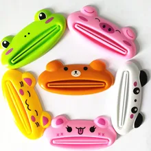 1 sztuk 6 kolor Cute Animal wielofunkcyjny wyciskacz/pasta do zębów wyciskacz Home Commodity łazienka Tube Cartoon dozownik pasty do zębów