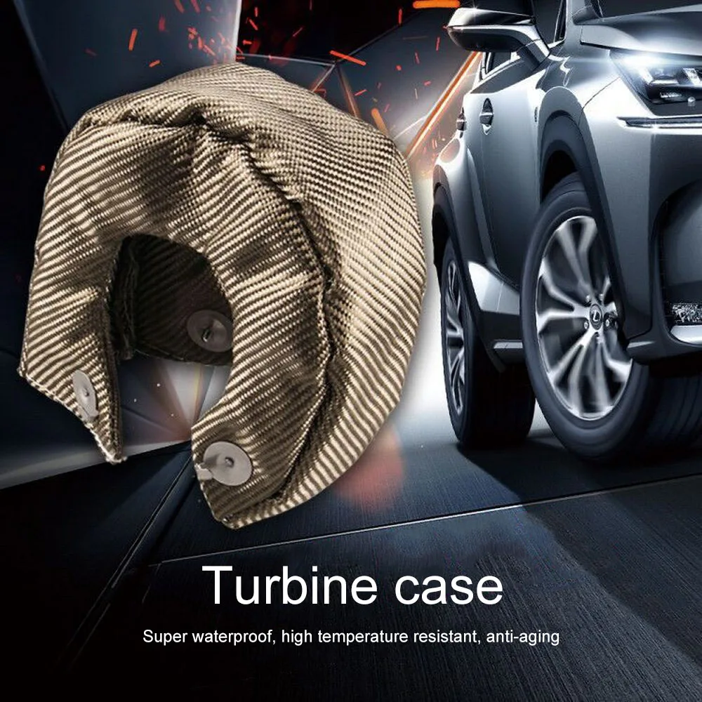 

Automotive Modified Turbine Heat Shield T3 Titanium Lava Fiber Turbo Protective Cover Anti-aging Waterproof Car Parts