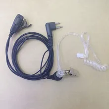 KINNOTA Clamp collar air tube headphone earpiece 2pins M plug for motorola ep450,gp88,gp3188,cp040, a8,Hytera etc walkie talkie