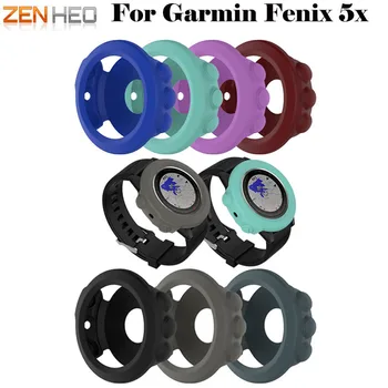 

Silicone Watch Frame Protective Case Cover For Garmin fenix 5X Plus/5X Wristband Bracelet Protector Shell for Garmin Fenix 5X