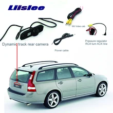 Liislee для Volvo V50, автомобильная парковочная камера, камера заднего вида, камера заднего вида+ широкоугольная камера ночного видения