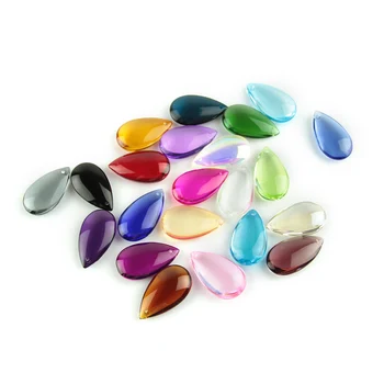 

30pcs/Lot , Mixed Color, 50mm Crystal Droplet Prism Crystal Curtain Pendant For DIY Curtain , Chandelier Parts