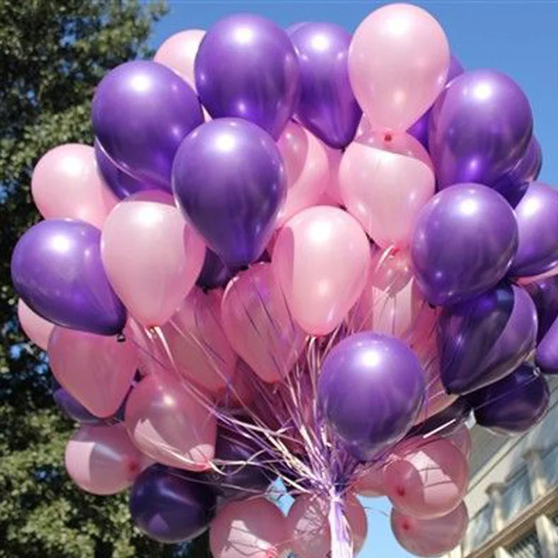 1-100 Latex 12/"PEARL Metallic BALLOONS BALLONS helium Birthday Wedding BALOON UK