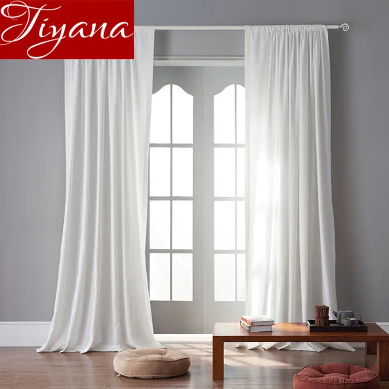 Белая панель Оконные Занавески для спальни льняная драпировка серая кухня прозрачная ткань для гостиной жалюзи на заказ X570#30
