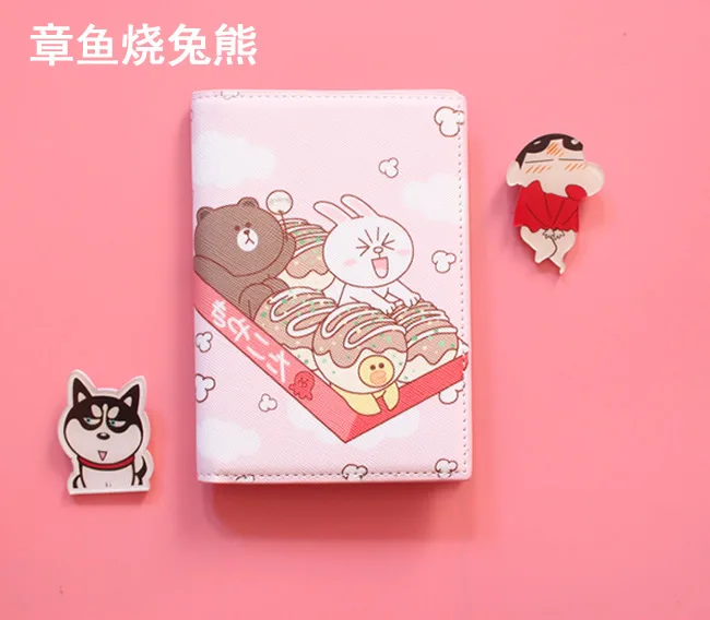 Южнокорейская мультфильм небольшой свежий Отпечатано паспорт Защитная крышка водонепроницаемый паспорт сумка-кошелек держатель для карт карты бумажник - Цвет: NO.5