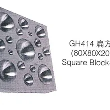 Ювелирные изделия пунзель из латуни квадратный блок 80*80*20 мм