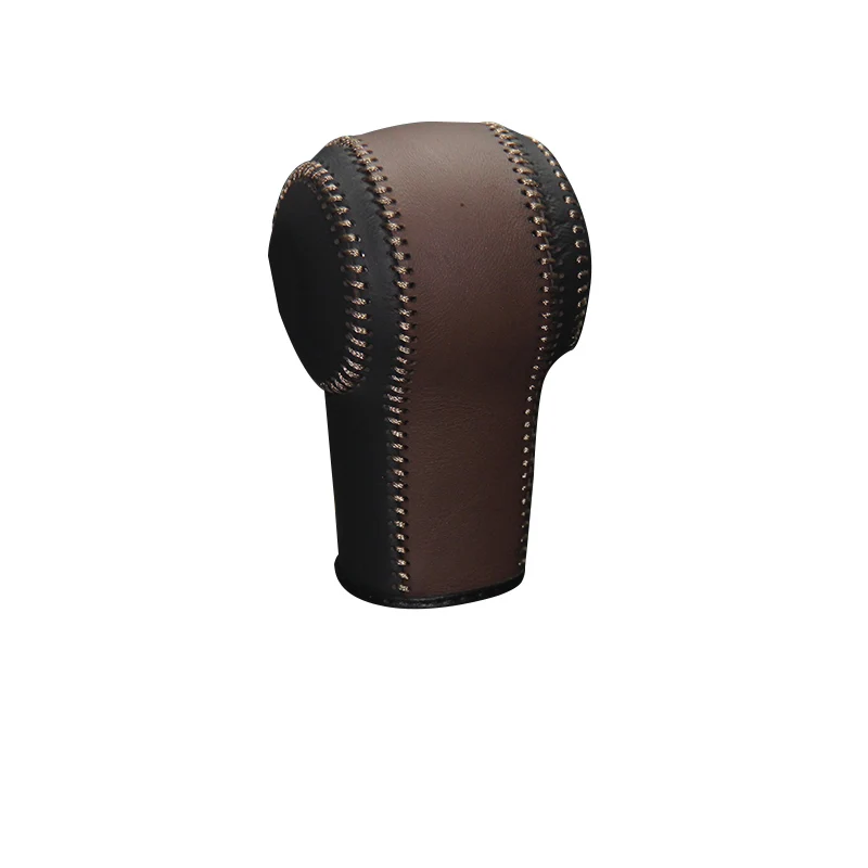 

Case ppc Genuine Leather shift knob cover For Nissan X-Trail Qashqai AT car cover on the gear shift knob gear stick cpr pen