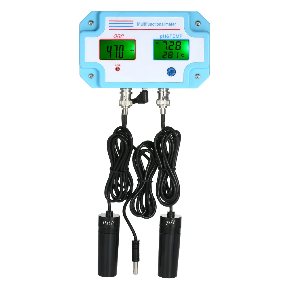 

3 in 1 Aquarium pH meter ORP/TEMP Meter portable Multiparameter Water Quality tester Monitor Multi-parameter Digital Tri-Meter