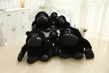 

free shipping black Orangutan plush toy throw pillow ,Christmas gift h208