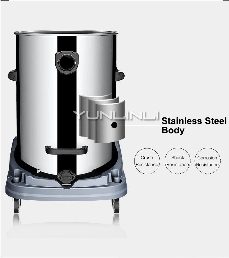 YUNLINLI коммерческий промышленный пылесос завод отель высокой мощности мокрой и сухой пылесос JN-601