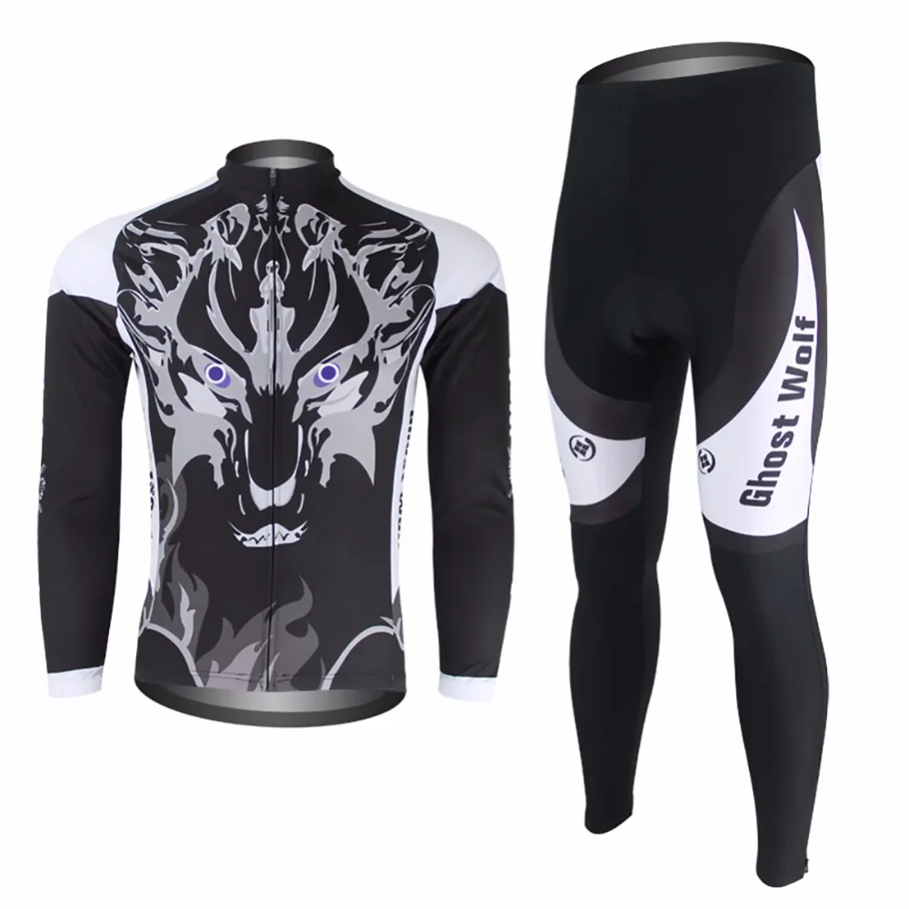Amur Leopard Breathable MTB Road Bike Clothing Bicycle Sportswear Long Sleeve Mens Cycling