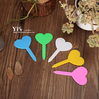 

10pcs/set Cheap Plastic T-shaped Sign Decorated Nursery Tag Label Stickers Hot Garden Fairy Garden Token Card
