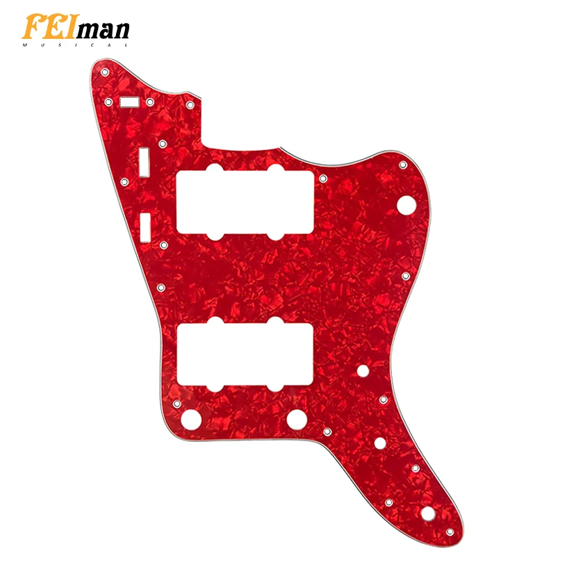 

Pleroo Guitar accessories pickguards suit for fender Japan MIJ Jazzmaster guitar 13 holes Scratch Plate Various Colors