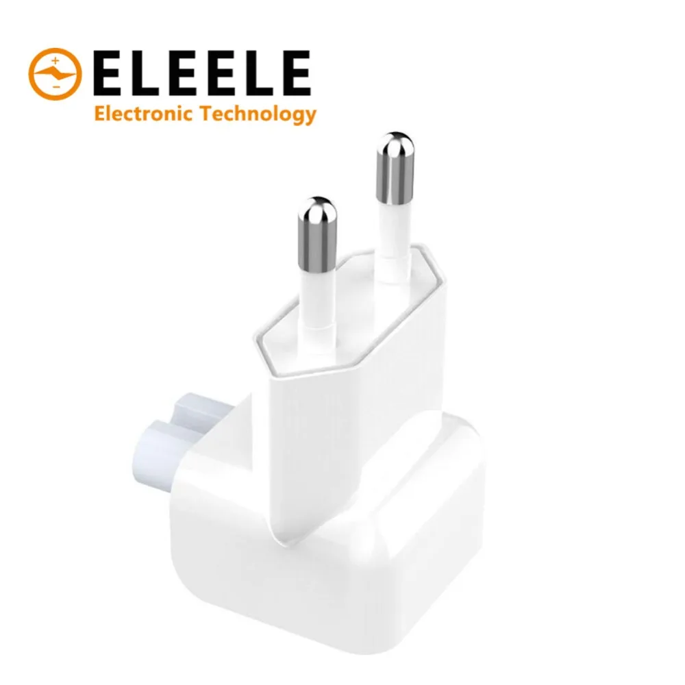 

AC Detachable Electrical Euro EU Power Adapter Plug Duck Head for Apple iPad iPhone USB Charger for MacBook PN36