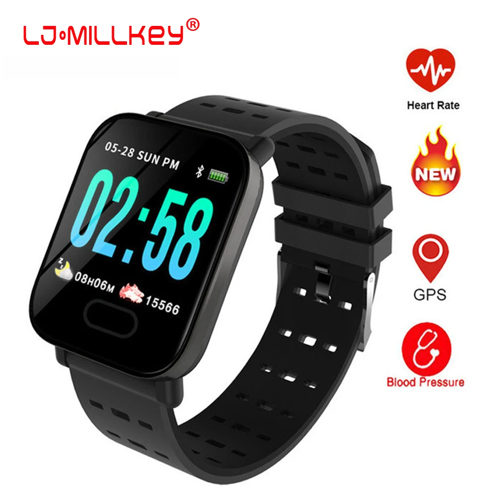 

NEW Smart Bracelet Men's Sport Fitness Tracker Heart Rate Monitor Blood Pressure Call Reminder Wristband fo Android iOS