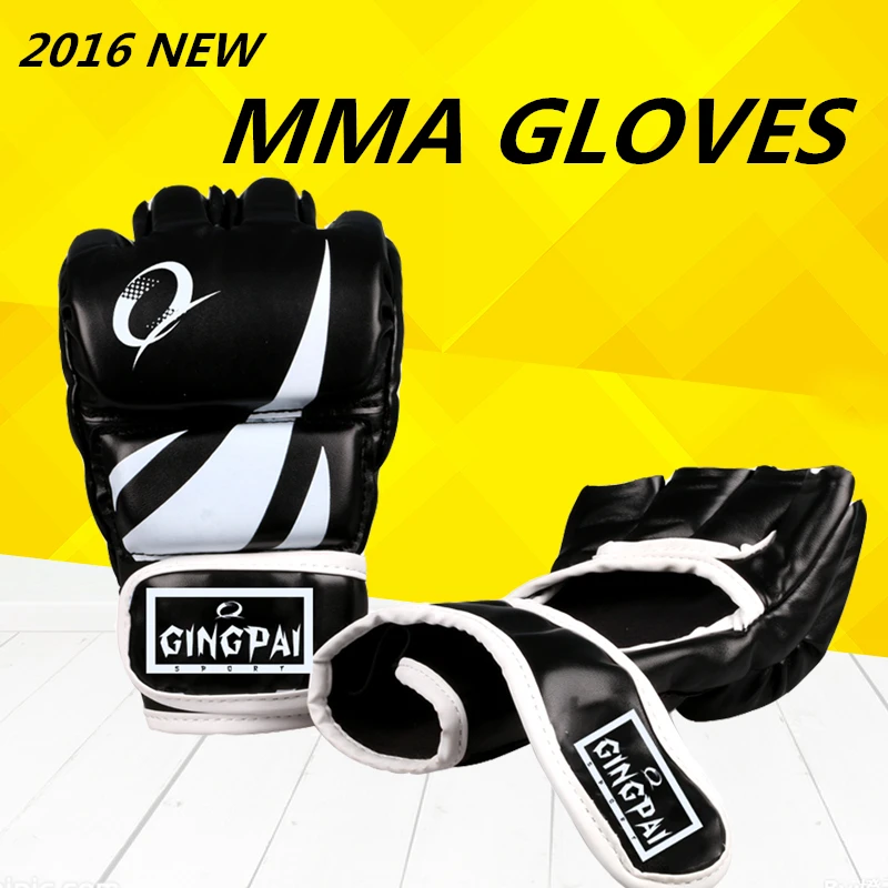 

Wholesale PU leather adult male pro style MMA gloves Training Fighting Sparring Gloves Martial Arts muay thai kick boxing gloves