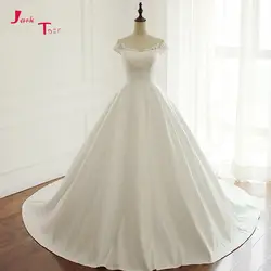 Jark Tozr 2019 индивидуальный заказ супруга с коротким рукавом и молнией на спине великолепное бальное платье турецкие свадебные платья плюс