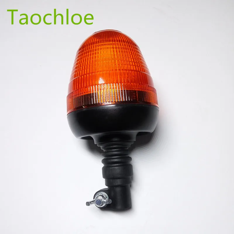 

1x 12V 24v LED Light Flexible Pipe Mount Amber Beacon Emergency Hazard Warning Safe Yellow Flash Strobe Lights Plus Coaster Car