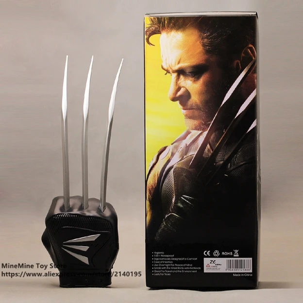 

DISNEY X-Men Wolverine glove PVC 32cm Action Figure Posture Model Anime Decoration Collection Figurine Toys model for children