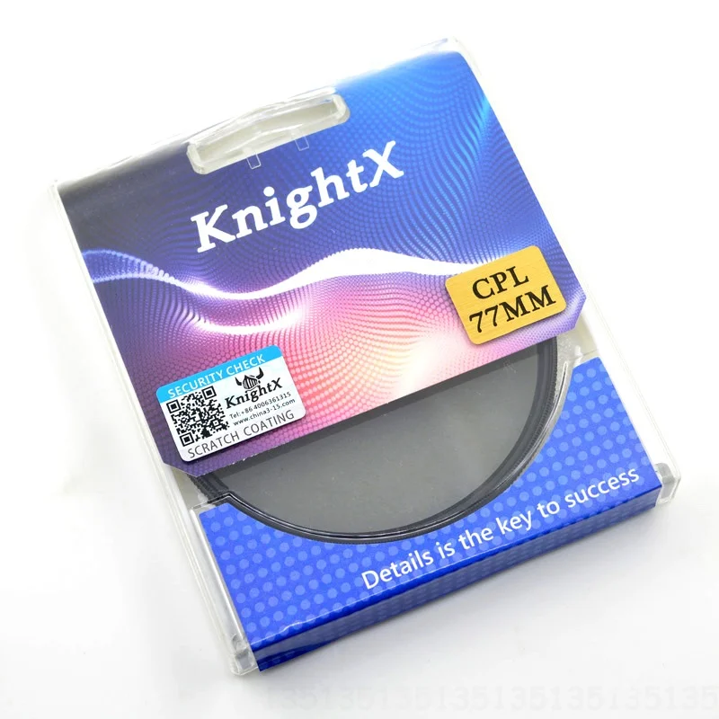 KnightX CPL поляризатор Камера фильтр для объектива для canon sony nikon 52 мм/55 мм/58 мм 67 мм 1200d d3300 1300d d5300 2000d d80 700d 60d комплект