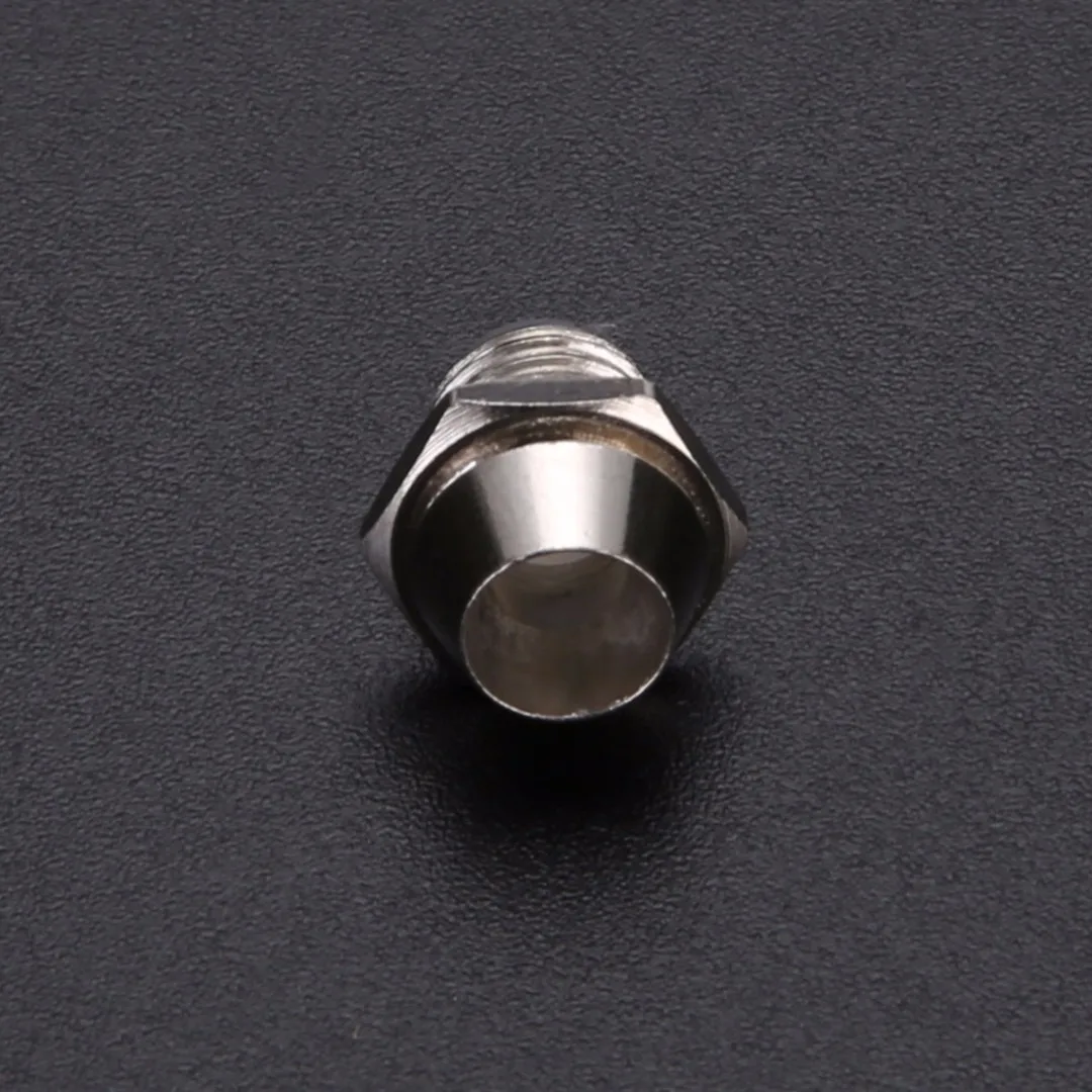 10pcs 3mm LED Emitting Diode Metal Bezel Holder Round Chrome LED Lamp Base Luminous Tube Holder With Plastic Cover