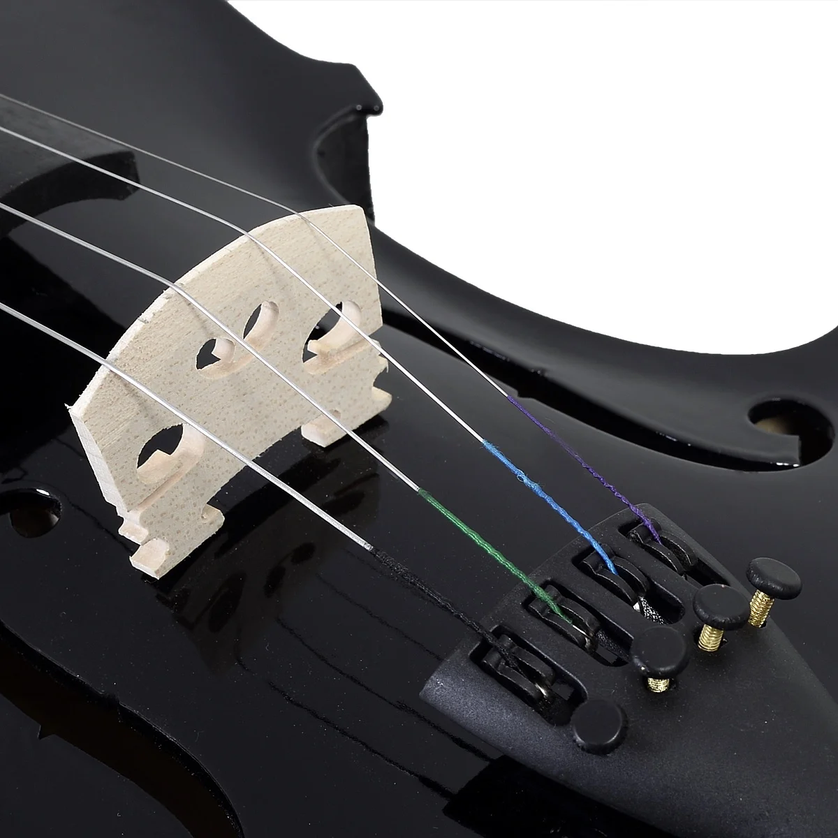 Скрипка акустическая скрипка+ чехол+ лук+ канифоль весь набор-чистый черный
