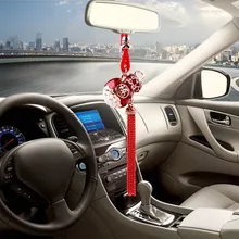 Внутренняя сторона автомобиля украшения безопасности Китай красный благоприятный украшения двойного назначения брелок тыква аксессуары Рождество