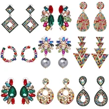 JUJIA дизайн женские модные серьги-гвоздики Новое поступление брендовые Кристальные серьги для женщин