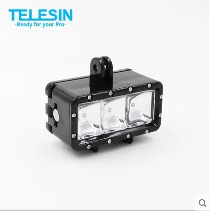 

TELESIN 30m Waterproof High Power LED Lights Flash Fill Light with Battery for Gopro Hero 2 3+ 4 xiaomi yi Action Camera F15539