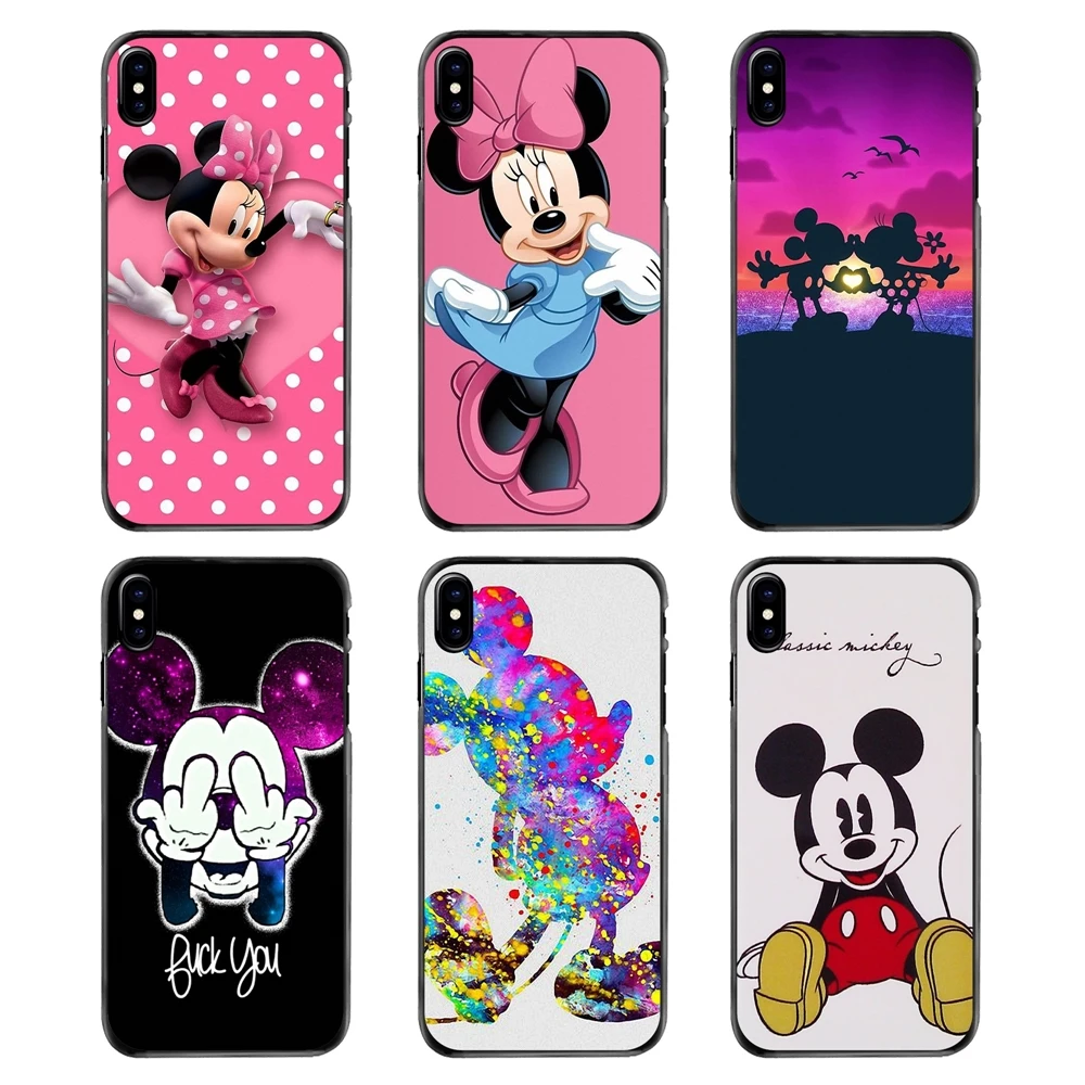 

For Samsung Galaxy A3 A5 A7 A8 J1 J2 J3 J5 J7 Prime 2015 2016 2017 Cartoon Animal Kissing Mickey Minnie Mouse Art Phone Bag Case