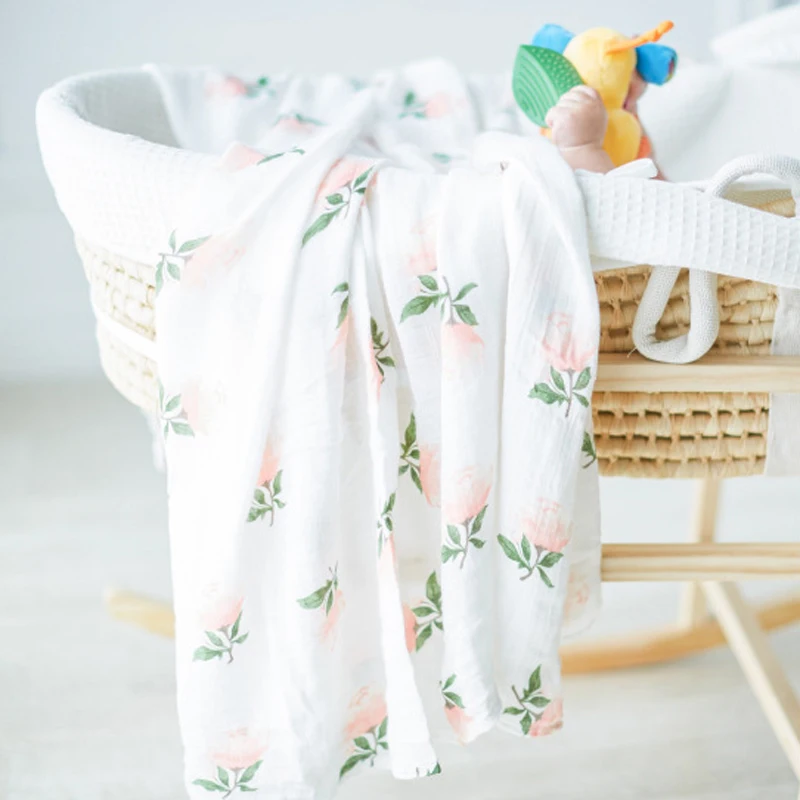 Jual Organik Kapas Kain Kasa Membedung Selimut Bayi Kasa Mandi Handuk Tidur Tidur Persediaan Lubang Bungkus Bayi Bayi Warp Hewan Bed Sheet