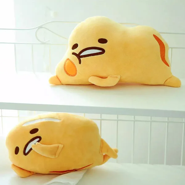 

Candice guo plush toy stuffed doll cartoon soft gudetama lazy egg car seat headrest rest nap neck cushion pillow girl gift 1pair