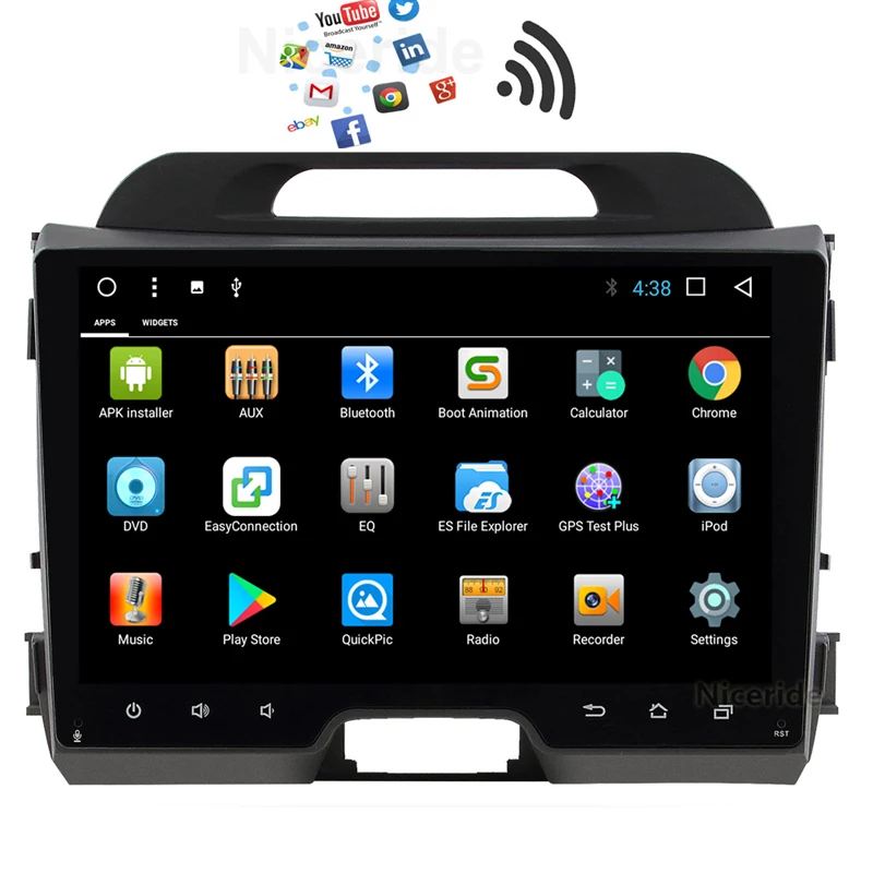 Clearance 9" Android 7.1 CAR DVD Multimedia PLAYER for Kia Sportage 2009 2011 2013 2014 2015 GPS Screen Navigation Stereo Radio Wifi BT 2 Clearance 9" Android 7.1 CAR DVD Multimedia PLAYER for Kia Sportage 2009 2011 2013 2014 2015 GPS Screen Navigation Stereo Radio Wifi BT 2