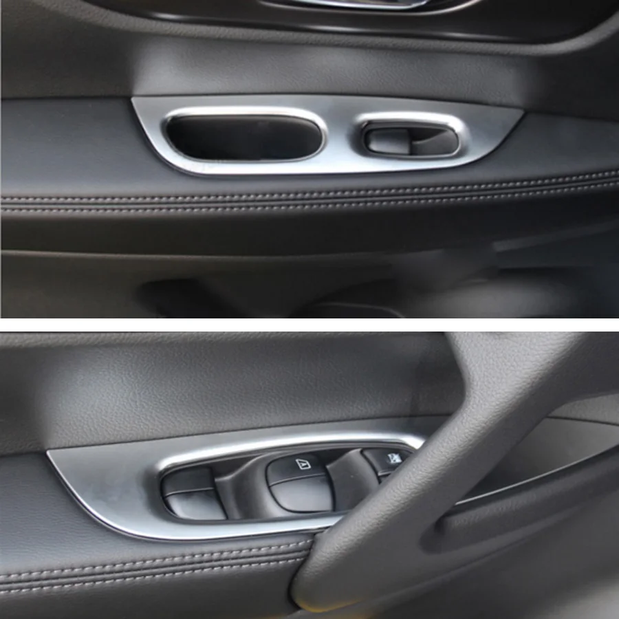 4 шт. наклейки на дверь и подлокотник автомобиля для Nissan X trail 2014 2017|switch button