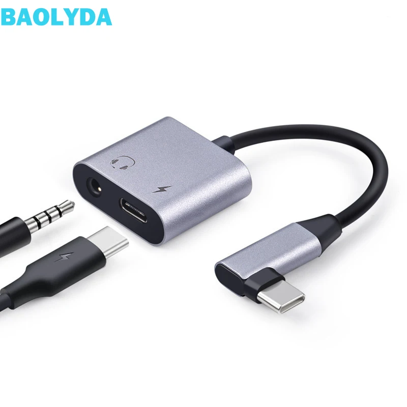 Baplyda usb type C до 3 5 мм AUX аудио наушники зарядное устройство и музыкальный разъем