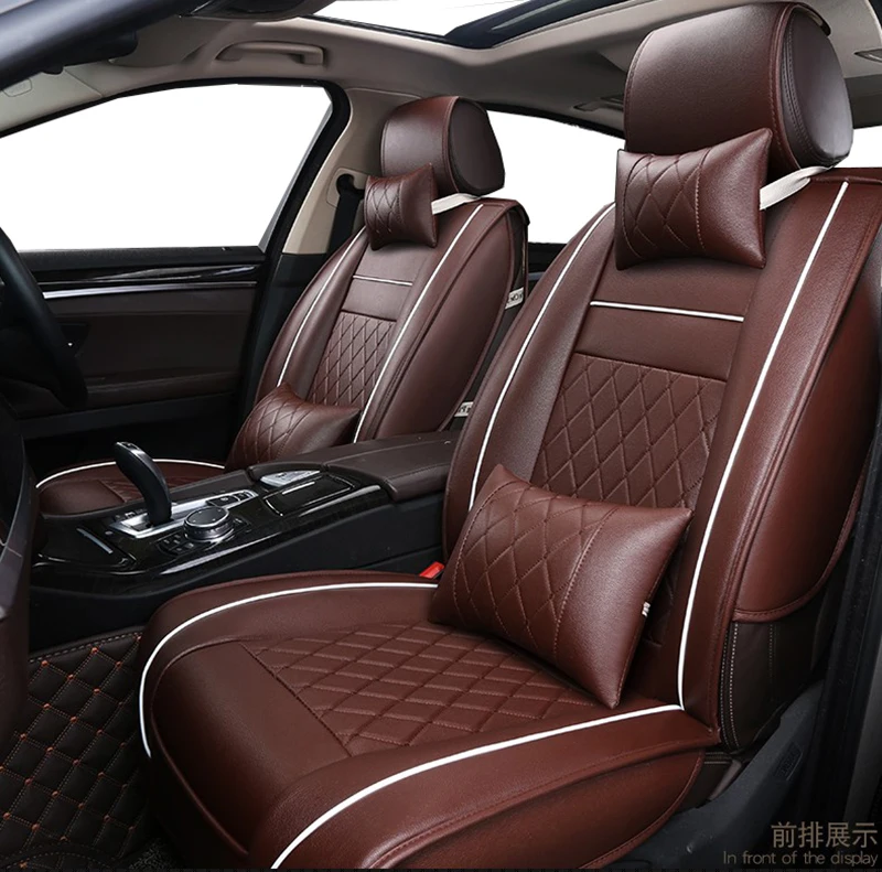 

Universal PU Leather car seat covers For Lada 110 111 112 Kalina Niva Vesta XRAY Granta car accessories car styling car stickers
