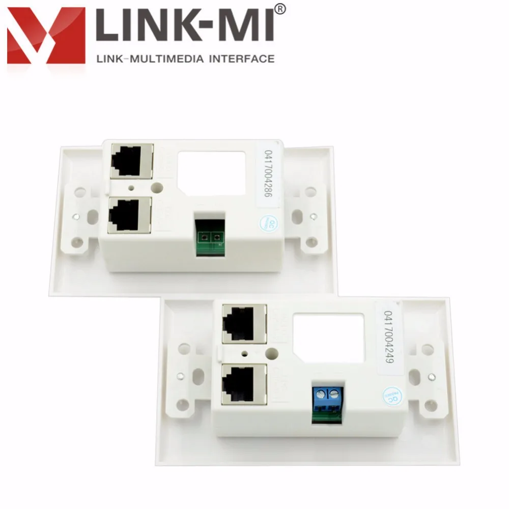 LINK MI LM EW03 HDMI настенная пластина удлинитель с ИК 1080p до 30 м через двойной UTP Cat5e/6