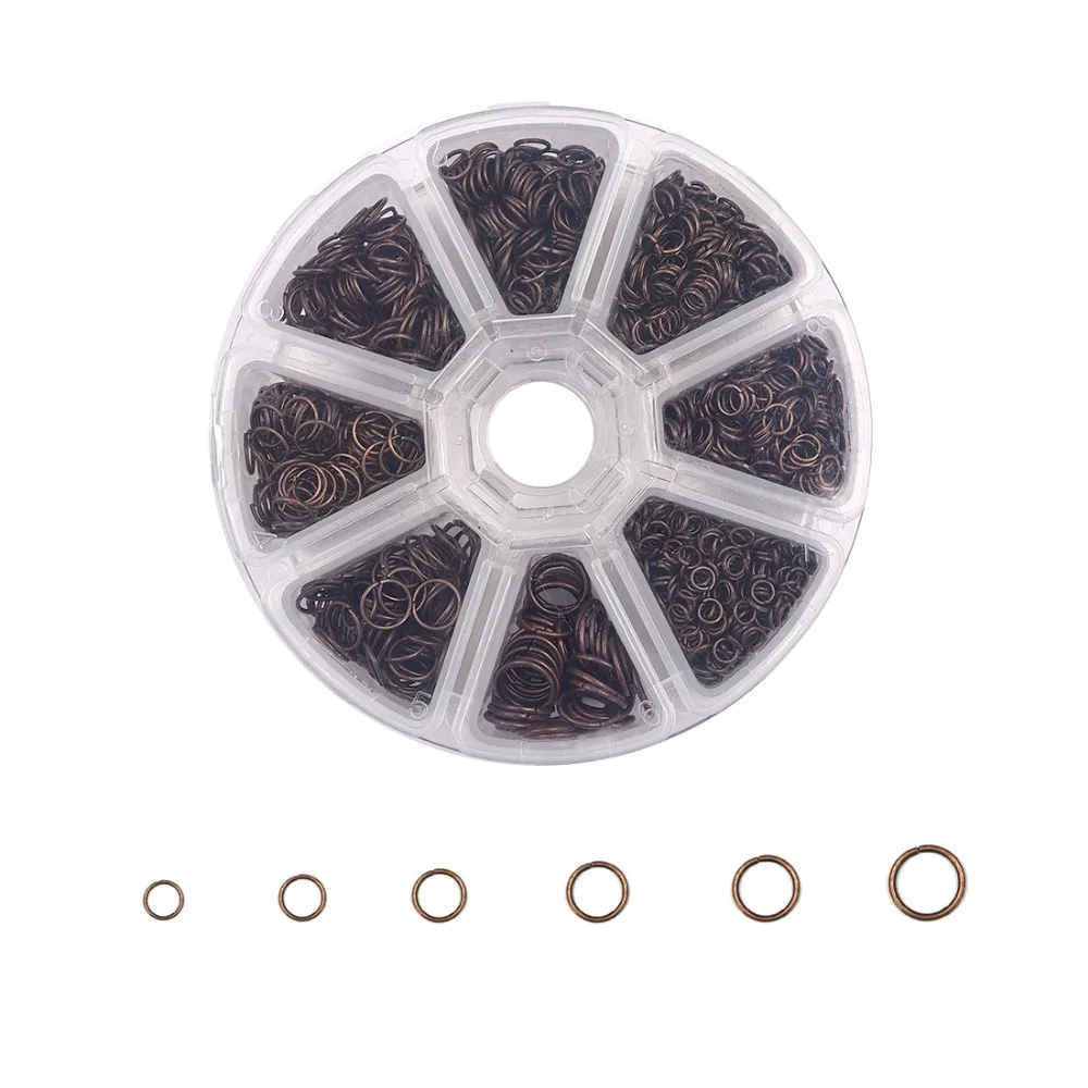 

4/5/6/7/8/10mm Iron Open Jump Ring Single Loop Plated Metal Split Rings Donut Connectors DIY Jewelry Making Findings 3 Colors