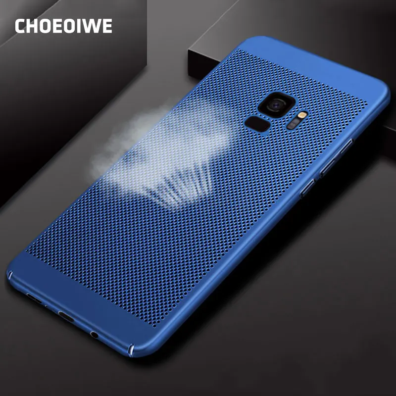CHOEOIWE Чехлы для Samsung Galaxy A8 2018 S9 Plus дышащий жесткий матовый чехол из поликарбоната с