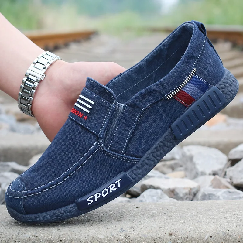 

New Trend Canvas Spring Summer Autumn Casual Shoes Men 2019 Breathable Footwear Lazy Shoes Lace Up Men Shoes hkm
