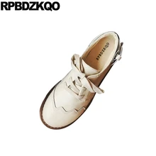 Женские японские туфли на плоской подошве с круглым носком в стиле ретро; Прямая поставка с фабрики; коллекция года; дизайнерские винтажные женские туфли-оксфорды