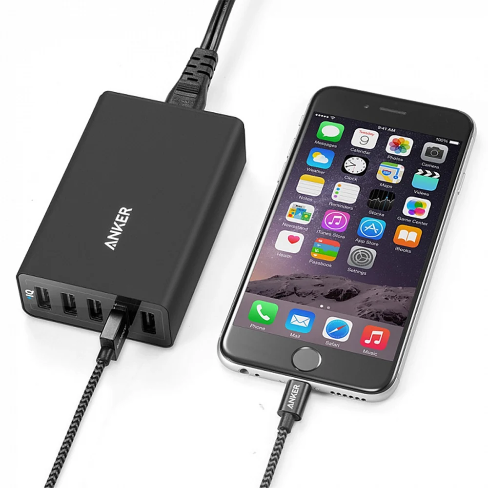 Сетевое зарядное устройство Anker PowerPort 5_40W 5 Port USB Charger официальная гарантия быстрая