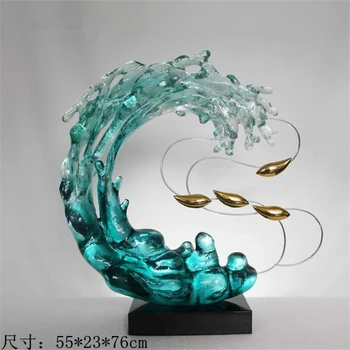 

Water like Abstract decorative art hotel entrance crystal sculpture ornaments