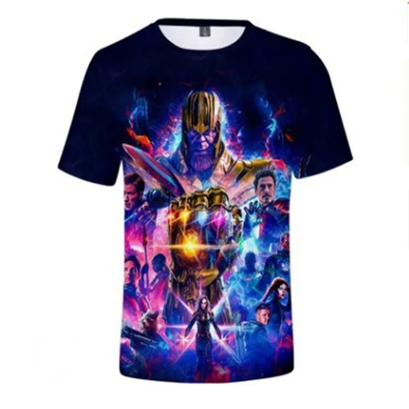 Новейший дизайн футболка для мужчин/женщин фильм Marvel Мстители эндигра 3d Принт