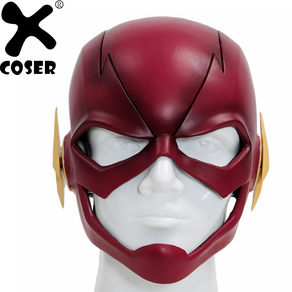 XCOSER The Flash Cosplay Mask Props Classic Movie Cosplay Helmet Full