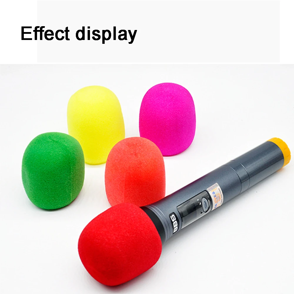 

10 Pcs Handheld Stage Popular Great Microphone Sponge Karaoke Shield Wind Shield Mic Cover Foam Pop Filter