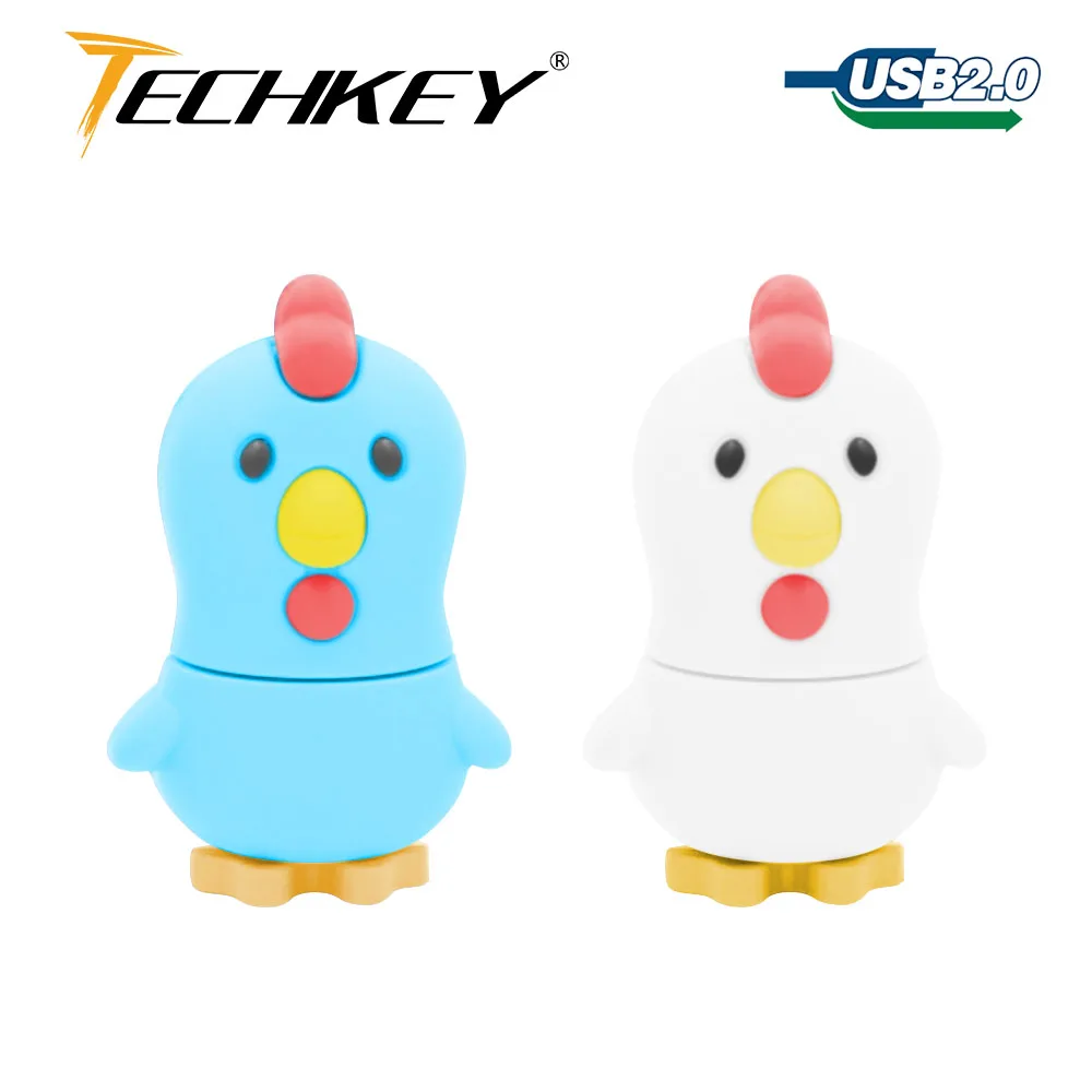 Милый мультфильм usb флэш накопитель прекрасный в форме цыпленка ручка 4 ГБ 8 16 32 64