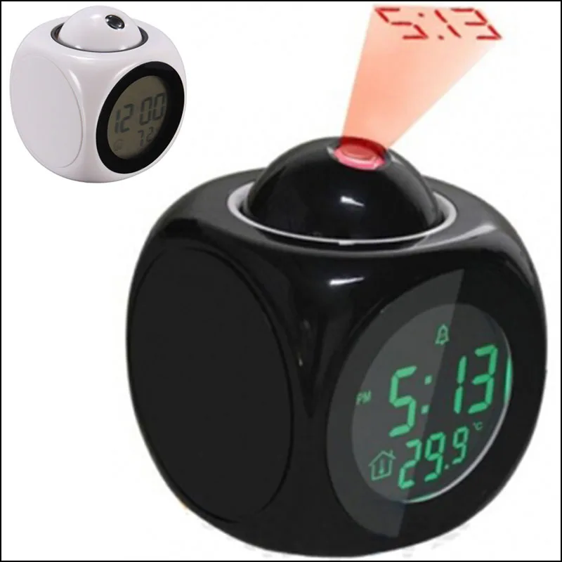 by DHL or EMS 50 pcs Multifunction LCD Talking Projection Time Calendar