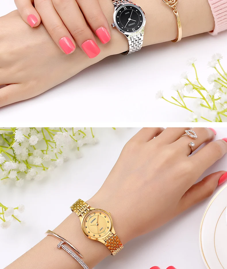 LONGBO брендовые модные роскошные женские часы для отдыха стильные женские водонепроницаемые кварцевые амулеты со стальным ремешком аналоговые наручные часы 80270